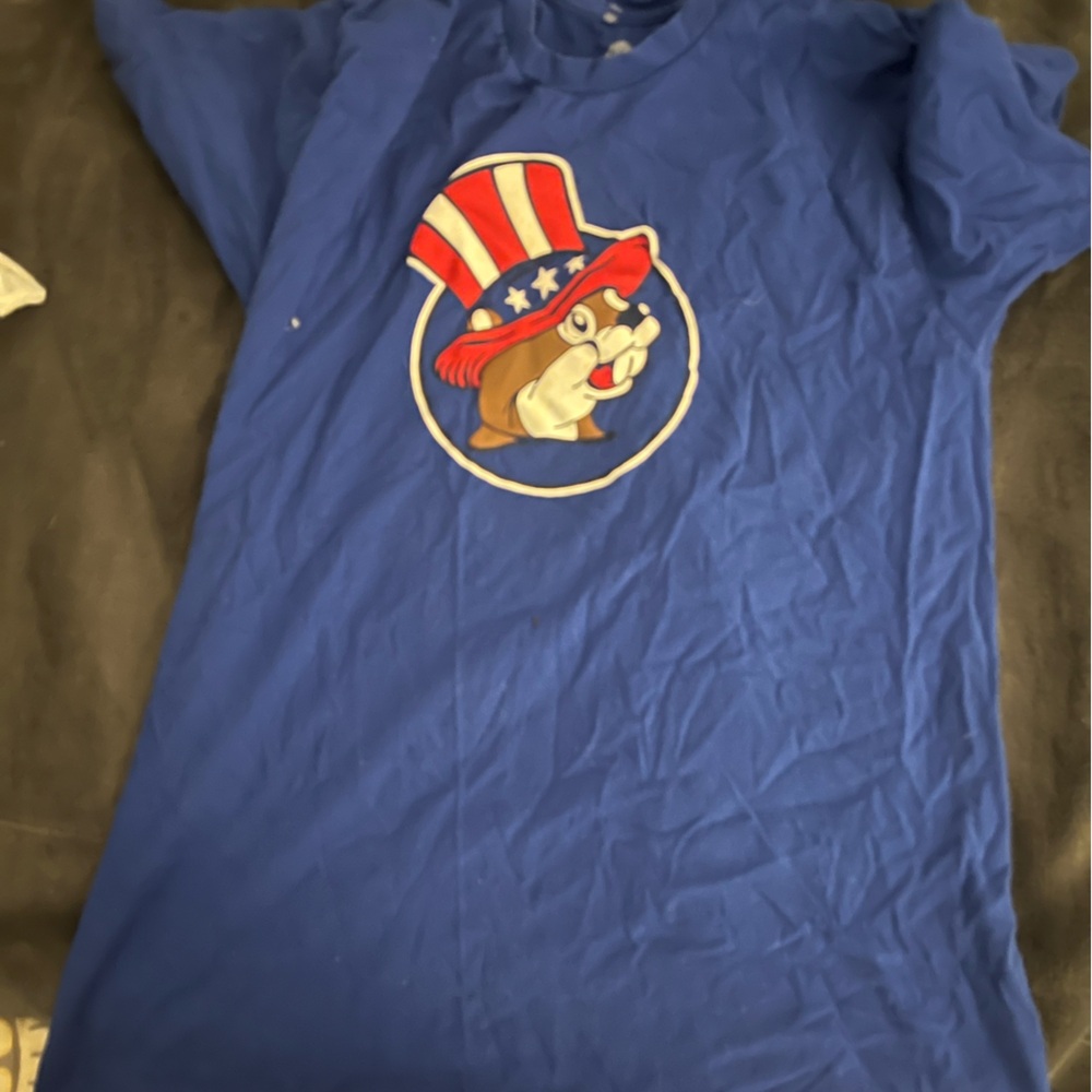 Blue Bulldog Graphic Kids T-Shirt